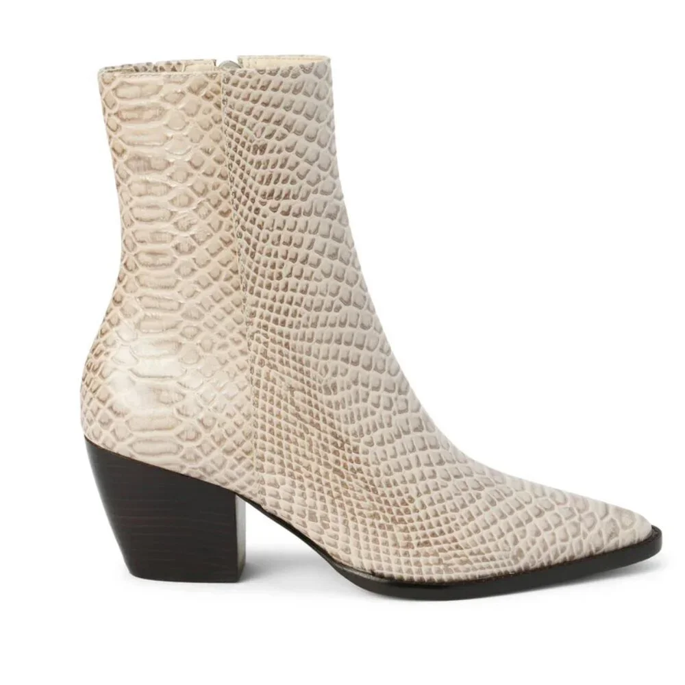 NEW Matisse Size 11 Caty Grey Croc Embossed Leather Western Boots MSRP$215